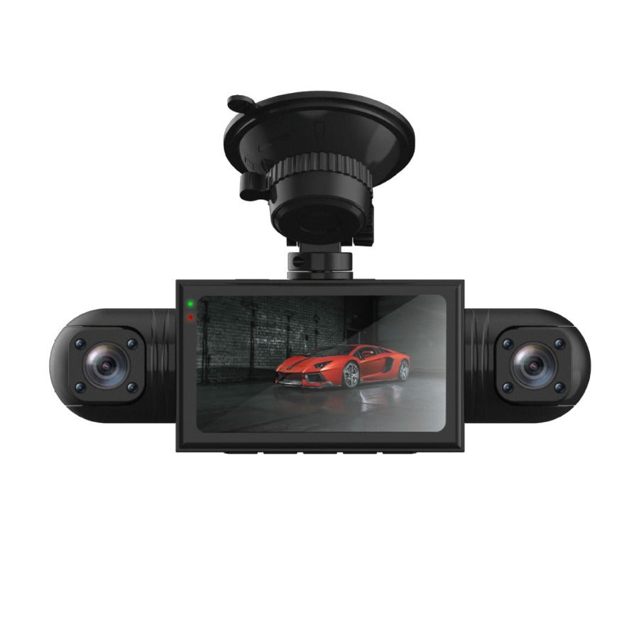 360 4-3 Channel Car Dash Cam with Night Vision