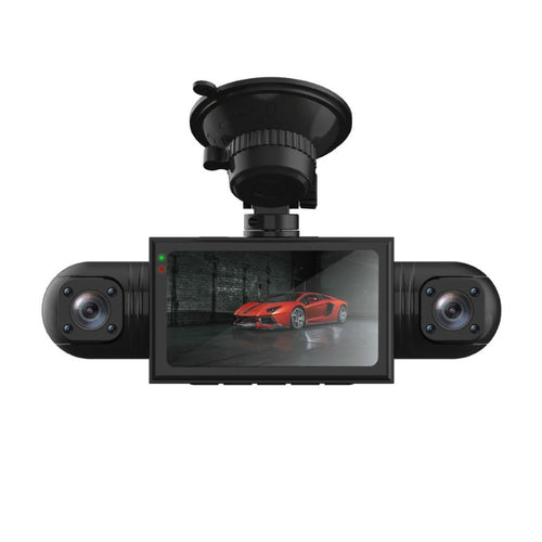 360 4-3 Channel Car Dash Cam with Night Vision