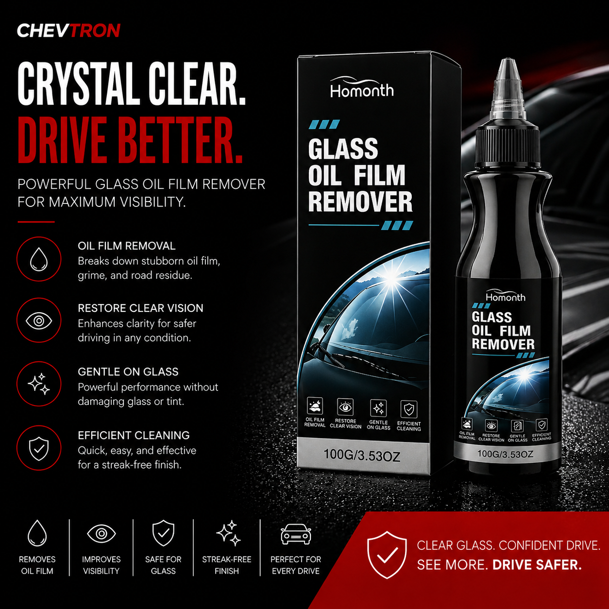 Glass Oil Film Remover